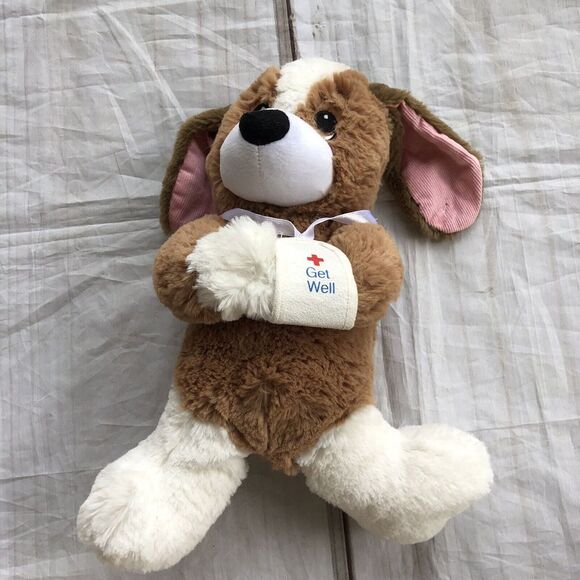 First &‎ Main Melancholy Mel Dog Plush 14" Get Well Stuffed Animal Toy Cute 3854 - Picture 1 of 11
